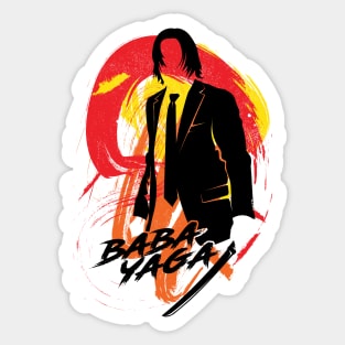 Baba Yaga color Sticker